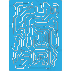 Трафарет многоразовый 15x20см Электросхема #118, Фабрика Декора