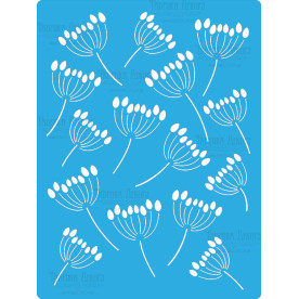 Трафарет многоразовый 15x20см Укропчики фон #156, Фабрика Декора