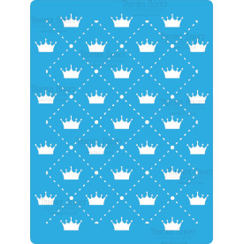 Трафарет многоразовый 15x20см Короны фон #166, Фабрика Декора