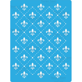 Трафарет многоразовый 15x20см Лилии фон #167, Фабрика Декора