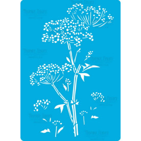 Трафарет многоразовый 15x20см В ожидании лета #190, Фабрика Декора