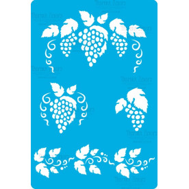 Трафарет многоразовый 15x20см Виноград #274, Фабрика Декора