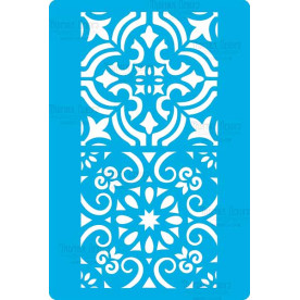 Трафарет многоразовый 15x20см Орнамент бордюр 1 #324, Фабрика Декора