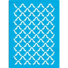 Трафарет многоразовый 15x20см фоновый Геральдика #343, Фабрика Декора