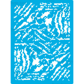 Трафарет багаторазовий 15x20см Military style #366, Фабрика Декору