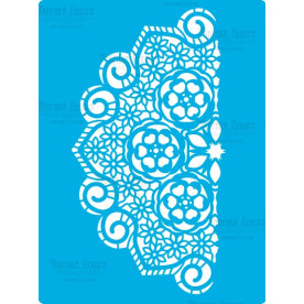 Трафарет многоразовый 15x20см Вязаная салфетка #407, Фабрика Декора