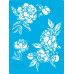 Трафарет багаторазовий 15x20см Peony passion #418, Фабрика Декору
