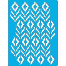Трафарет багаторазовий, 15 см x 20 см, Бохо ромби, #443, Фабрика Декору