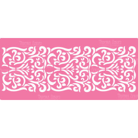 Трафарет многоразовый XL, 30х12см, Бордюр #121, Фабрика Декора