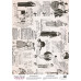 Деко Веллум (лист кальки з малюнком) Vintage Fashion, А3, 90г / м², Фабрика Декору