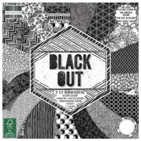 Набор бумаги Black Out, 16 листов , 20х20 см, 200 г/м First Edition