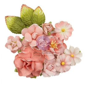 Набір декоративних квітів, Sweet Things - Strawberry Milkshake, 12 шт, Prima