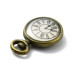 Об'ємна підвіска Вінтажний годинник, 17х12 мм, 1 шт.