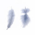 Набор декоративных перьев, размер 12-19 см, 10 шт, цвет серо-голубой