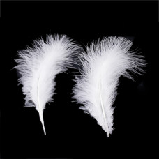 Набор перьев, 10 шт, белый, от 120 до 190 мм.