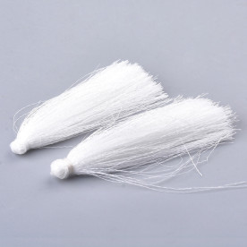 Китиця декоративна, білий, 70 мм