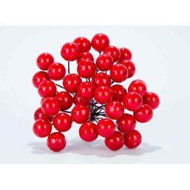 Калина лаковая, червоний, 1 гілочка, 2 ягідки, 12мм