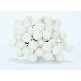 Калина лаковая, белый, 1 веточка, 2 ягодки, 12мм