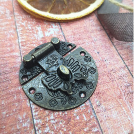 Замок декоративный для шкатулок и альбомов, 40х40мм