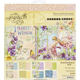 Набір паперу для скрапбукінгу Fairie Wings, 8 аркушів, 20х20 см, Graphic 45