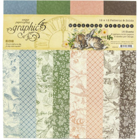 Набір фонового паперу для скрапбукінгу Woodland friends, 8 листів, 30х30см, Graphic 45