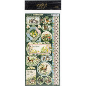 Набір стікерів, Woodland Friends, 30х30 см, Graphic 45