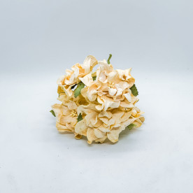 Декоративна квітка гарденії кремового кольору, 6,5 см, 1 шт