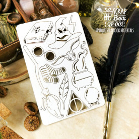 Набор чипбордов, Гарри Поттер с котлом и шляпой, 80х120 мм, ScrapBox