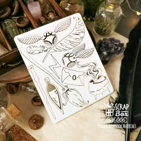 Набір чіпбордів, Гаррі Поттер, Квиддич, 90x117 мм, ScrapBox