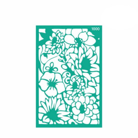 Трафарет многоразовый самоклеющийся, №1000, Фоновый, 13х20см, Серия Цветы, Rosa Talent