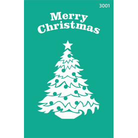 Трафарет многоразовый самоклеющийся, Новый год, №3001, 13х20 см, Rosa Talent