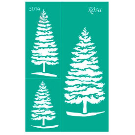 Трафарет многоразовый самоклеющийся, Новый год, №3014, 13х20см, Rosa Talent