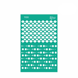 Трафарет многоразовый самоклеющийся, №1100, Фоновый, 13x20см, Серия Floral Poem, Rosa Talent