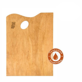 Палітра деревяна, під етюдники подольського типу, прямокутна, промаслена, 38,5х28,5 см, Rosa Gallery