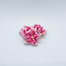 Цветок гардении ярко-розового цвета, 1 шт, 4 см
