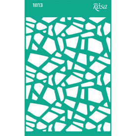 Трафарет багаторазовий самоклеючий, №1813, Фоновий, Текстури, 13х20см, Rosa Talent