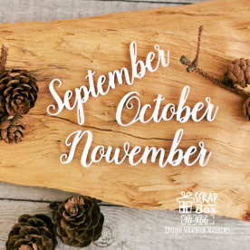 Чіпборд написи Місяця осені, 7,5х5см, Scrapbox