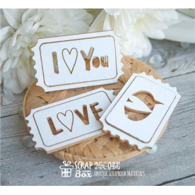 Чипборд билетики раздельные, 50*30 мм от Scrapbox