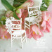 Чипборд свадебные стулья, 8х4,5см, Scrapbox