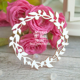 Чіпборд Віночок, 65 * 65 мм від Scrapbox