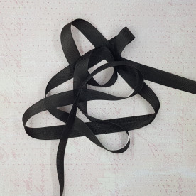 Шеббі-стрічка Seam Binding Hug Snug 2.0, 14 мм, 90 см, чорний