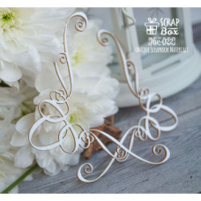 Чипборд Вензеля уголки, 78х78мм, Scrapbox