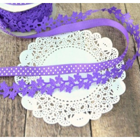 Набір декоративних стрічок "Полька" фіолетовий, 2 по 1 м від Hobby & You