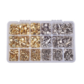 Набір брадсів, золото, срібло, 700 шт, 16,5x10,8x3 см