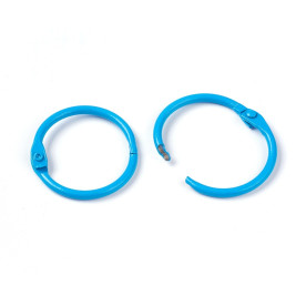 Кольцо разъемное, 1 шт, светлый ярко-голубой, 31 мм