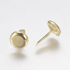 Набор брадсов, золотой, 20 шт, 14x8 мм