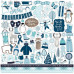 Набор наклеек Winter Magic - Elements, 30х30 см, Echo Park