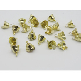 Колокольчик металлический золотого цвета, 1 шт, 10 мм