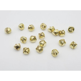 Золотистий металевий дзвіночок - брязкальце, бубонець, 12 мм, 1 шт