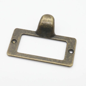 Ручка для шкатулки, 56х44 мм, старая латунь, 1 шт